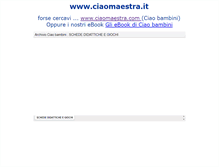 Tablet Screenshot of ciaomaestra.it